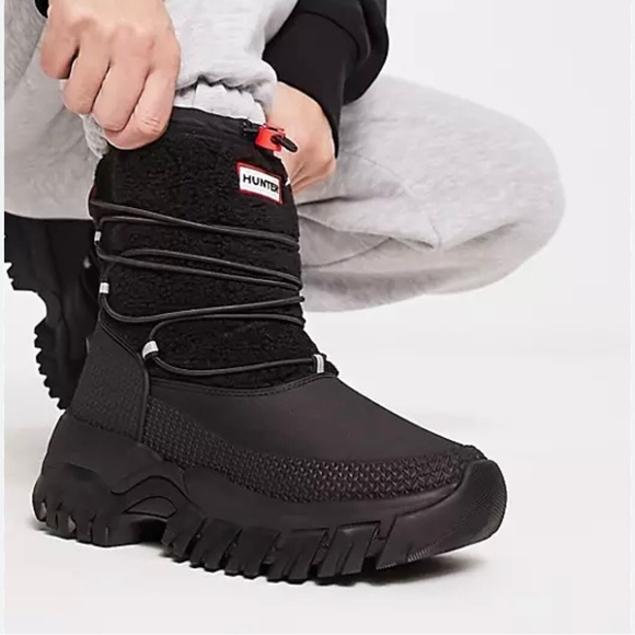 Hunter wanderer short sherpa  winter boots snow boots - Picture 2 of 10